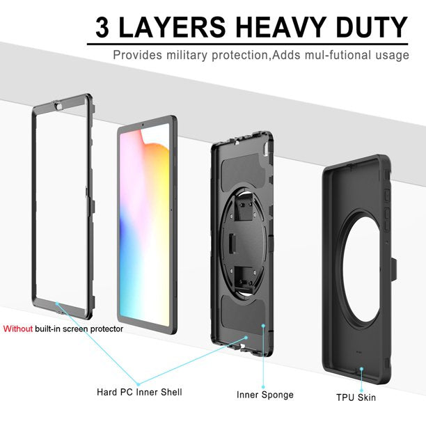 Étui Defender robuste pour Samsung Tab S6 Lite 10,4 Étui Defender robuste pour Samsung Tab S6 Lite 10,4